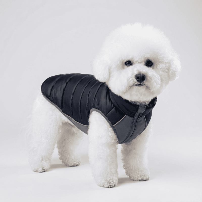 Abrigo reversible para perro RED-DINGO (negro-gris)