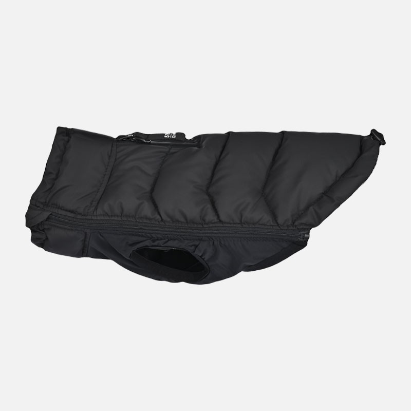 Abrigo Dunsy Coat negro para perro | 51 Degrees North