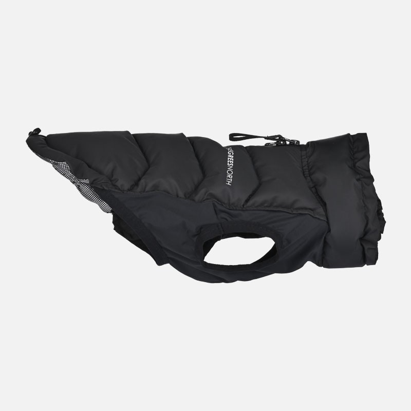 Abrigo Dunsy Coat negro para perro | 51 Degrees North