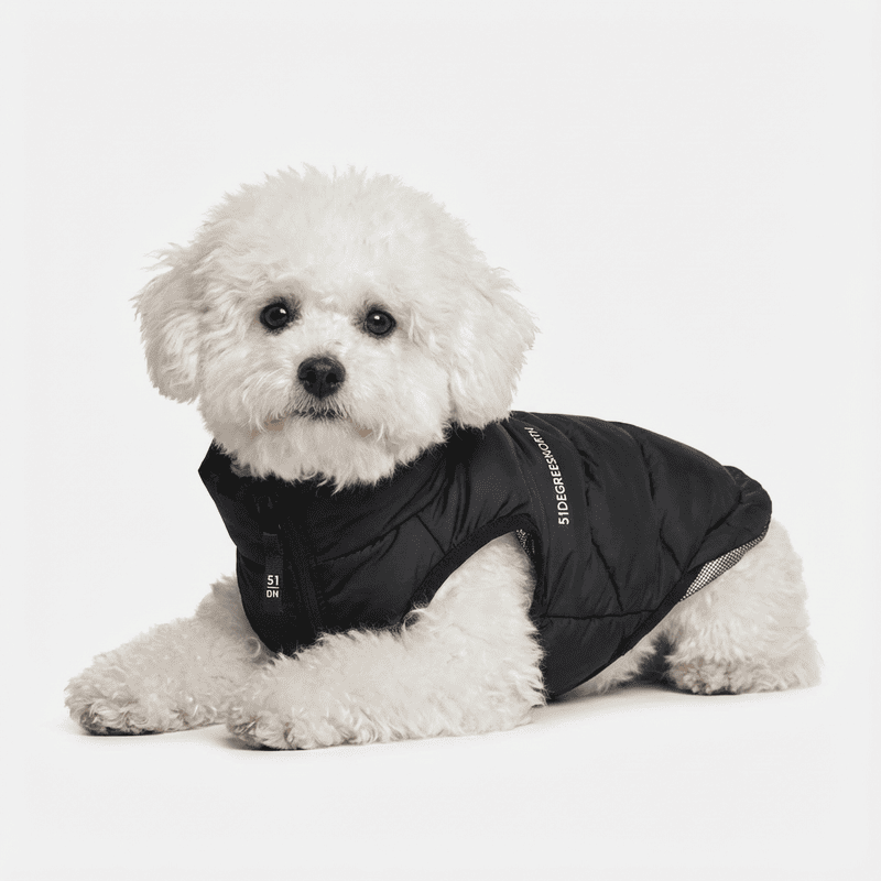 Abric Dunsy Coat negre per a gos | 51 Degrees North