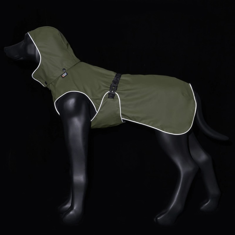 Chubasquero Rukka Streamy X verde oliva | Impermeable para perro | SMARTDOG