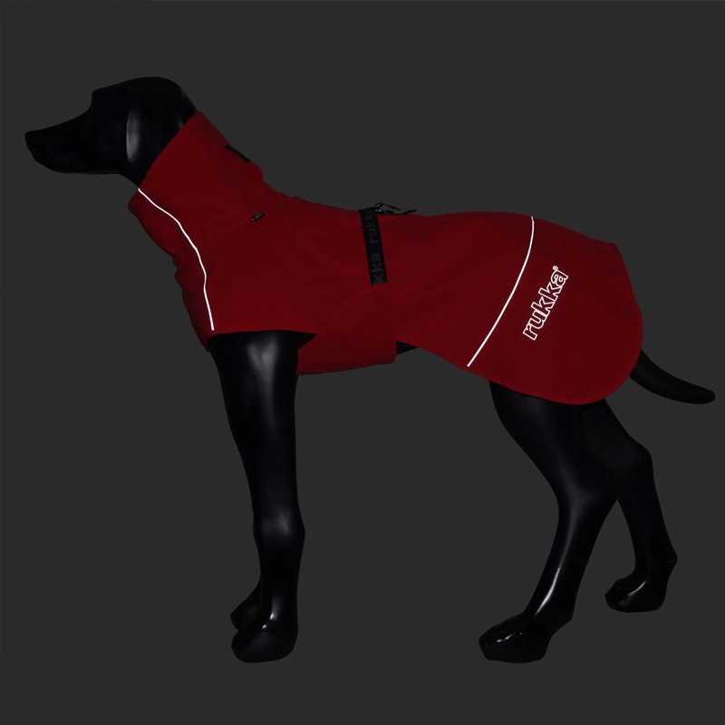Chubasquero Hayton X Rojo para Perros Impermeable y Transpirable