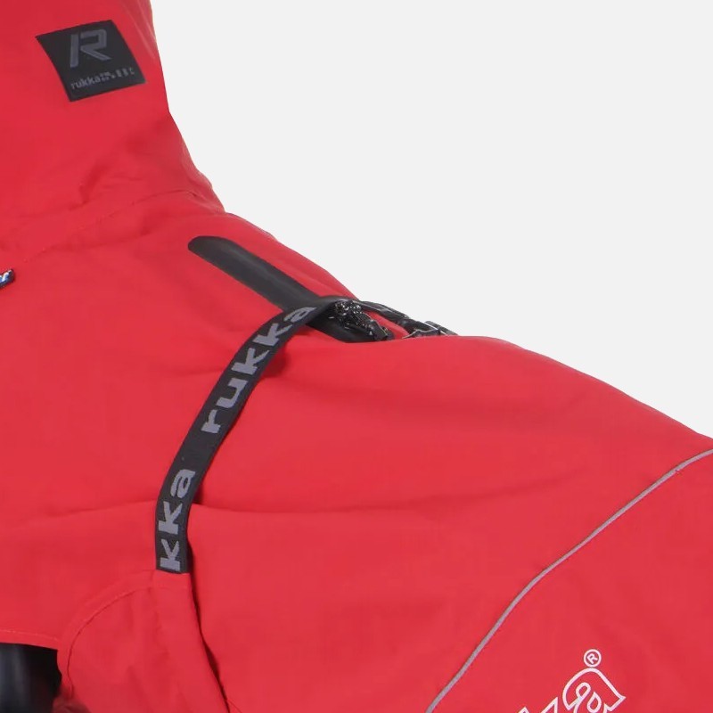 Chubasquero Hayton X Rojo para Perros Impermeable y Transpirable