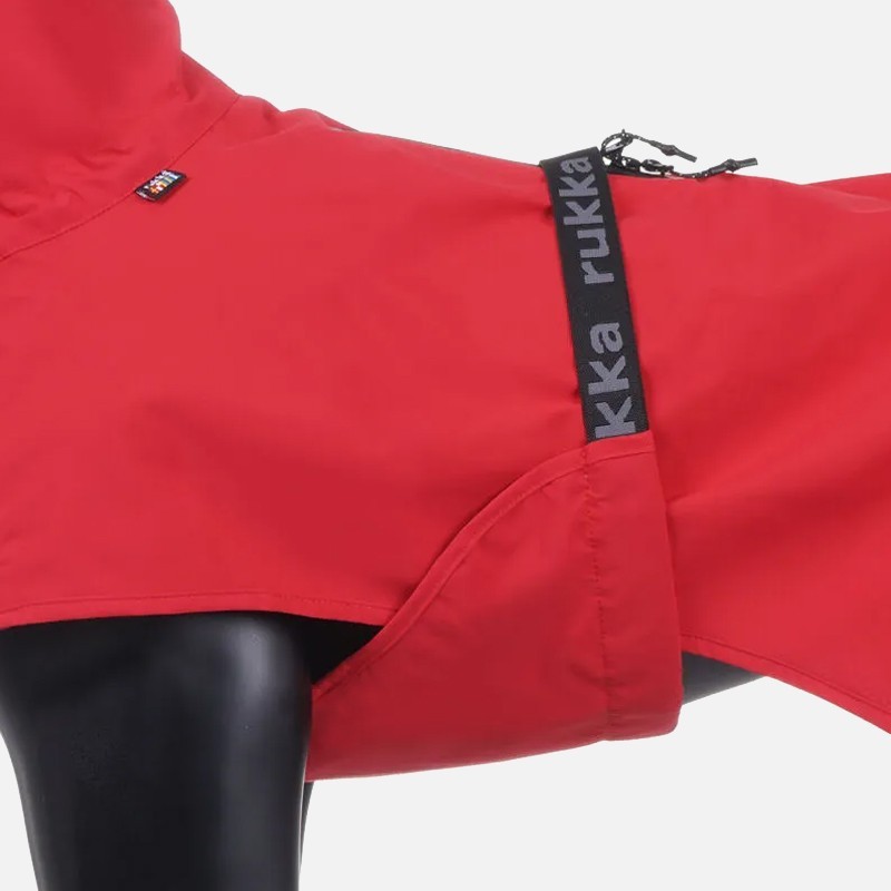 Chubasquero Hayton X Rojo para Perros Impermeable y Transpirable