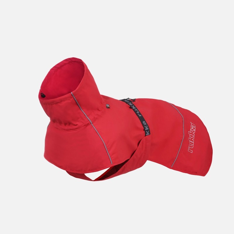 Chubasquero Hayton X Rojo para Perros Impermeable y Transpirable