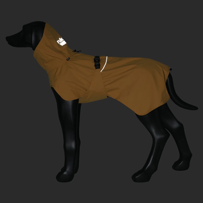 Chubasquero  Ripple Honey impermeable para perro ligero y ajustable