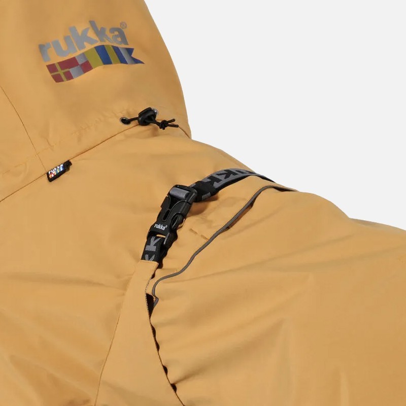 Chubasquero  Ripple Honey impermeable para perro ligero y ajustable