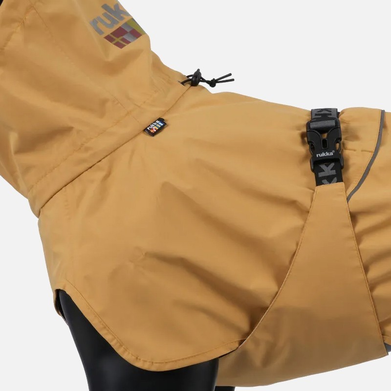 Chubasquero  Ripple Honey impermeable para perro ligero y ajustable