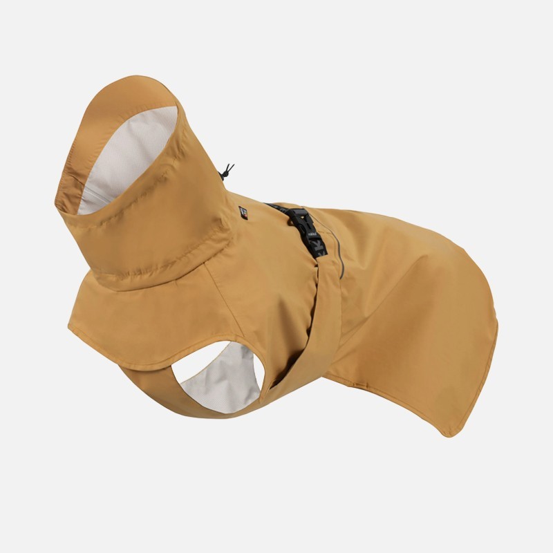 Chubasquero  Ripple Honey impermeable para perro ligero y ajustable