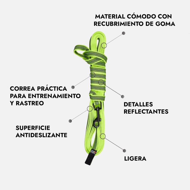 Correa larga Rukka Grip antideslizante para perro