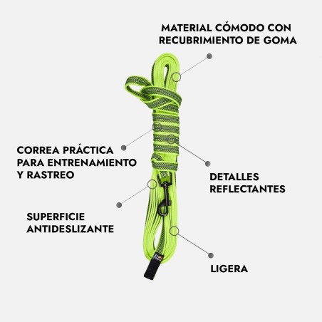 Correa larga Rukka Pets Grip antideslizante para perro