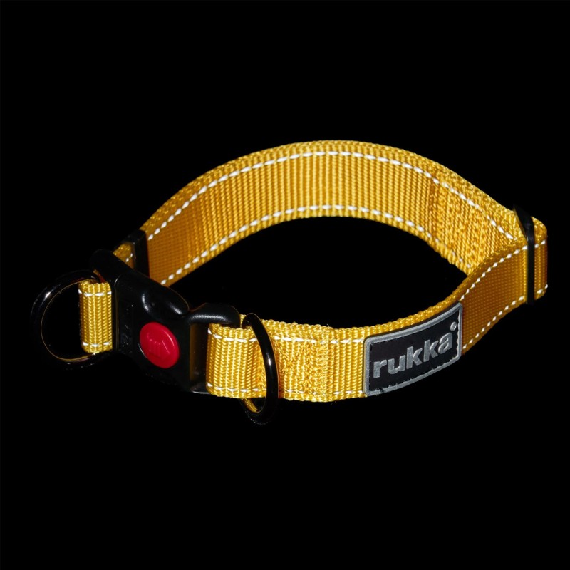 Collar Rukka Bliss groc reflectant i ajustable | Smartdog
