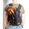Mochila Sack Air 2 negra transpirable para perro