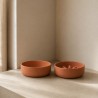 Comedero antivoracidad 51DN de silicona terracota