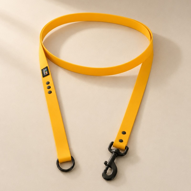 Correa Rukka Biodipro amarilla impermeable para perro